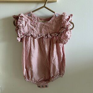 Pehr Flutter One-Piece baby romper in Anchor Red